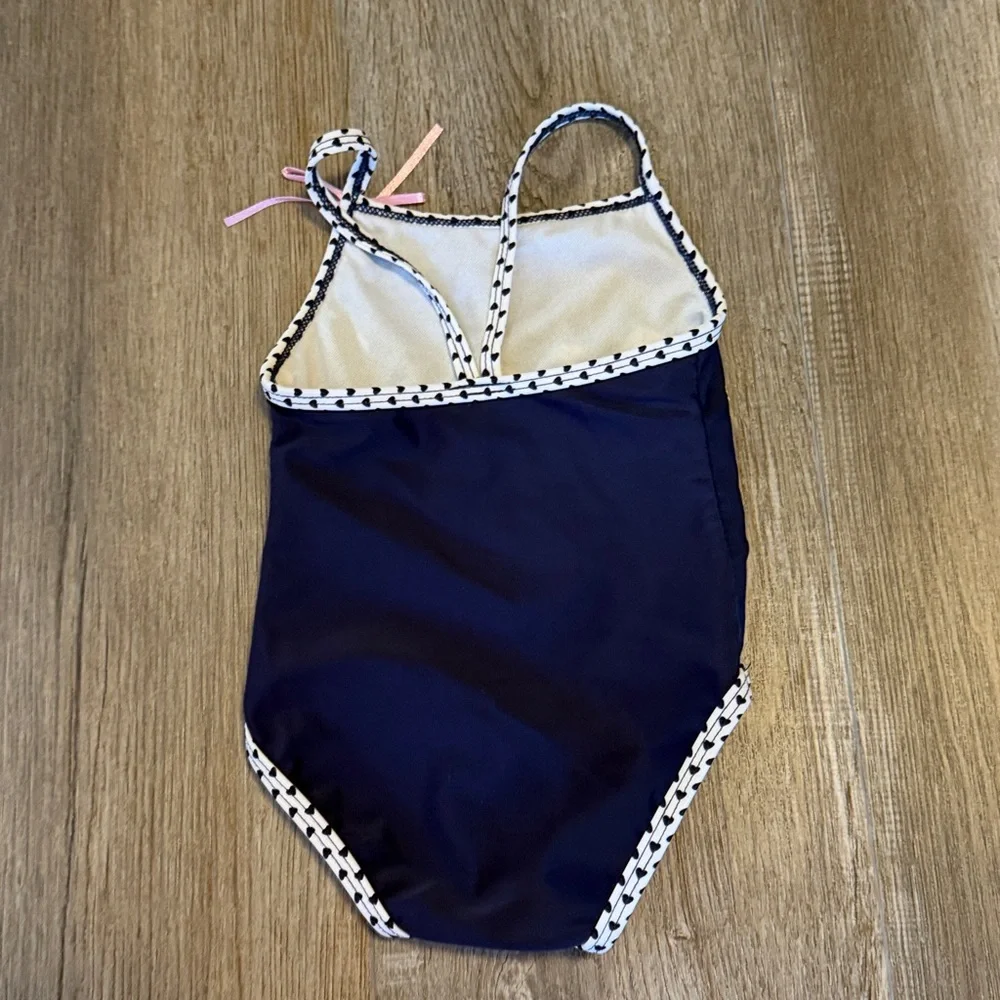 CT Kidz Navy Kids One-Piece Swimsuit with Pink Fish